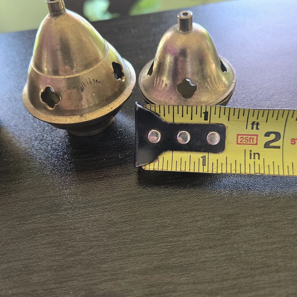 Set of 4 Brass Incense Holders